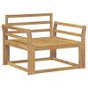 vidaXL Canapea Medie pentru Exterior Lemn Solid de Acacia Alb