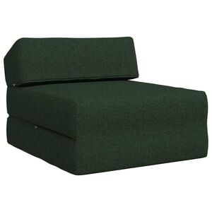 vidaXL Canapea Pat Pliabilă Verde &icirc;nchis 60 x 70 x 41 cm Țesătură