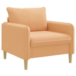 vidaXL Fotoliu XL Bej Boucl&eacute;