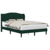 vidaXL Cadru de pat cu headboard Verde &icirc;nchis 120 x 190 cm Catifea