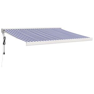 vidaXL Cort electric retractabil Antracit și Alb 3,5 x 2 m