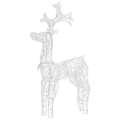 vidaXL Decorațiuni reni de Crăciun, 2 buc., 60x16x100 cm, acril