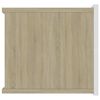 vidaXL Noptiere, 2 buc., alb și stejar Sonoma, 40 x 30 x 30 cm, PAL