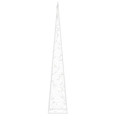 vidaXL Con de lumină cu LED decorativ, alb rece, 120 cm, acril