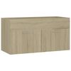 vidaXL Dulap de chiuvetă, stejar Sonoma, 90x38,5x46 cm, PAL