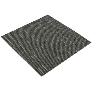 vidaXL Placă de carpetă Verde deschis cu dungi 50 x 50 cm 20 buc.
