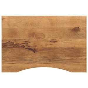 vidaXL Blat birou cu decupaj curbat 80x60x2,5 cm lemn masiv mango brut