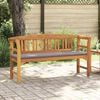 vidaXL bancă cu pernă Finisaj cu ulei natural 157 x 46 x 82,5 cm