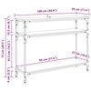 vidaXL Masă de consolă Stejar Artizanal 100 x 29 x 75 cm Lemn compozit