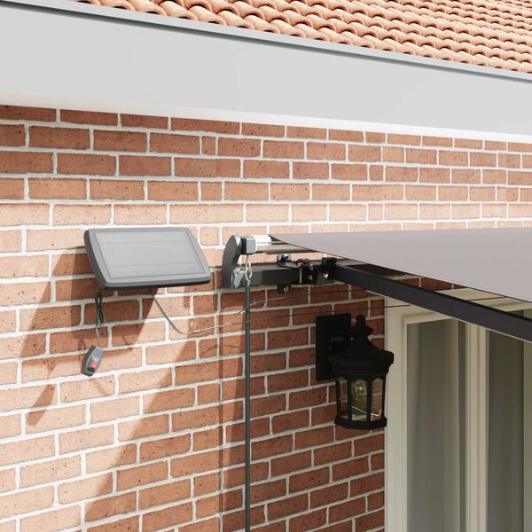 vidaXL Cortina Retractabilă Manual Gri deschis 500 &times;300 cm țesătură