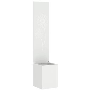 vidaXL Ecran de intimitate pentru grădină Traforaj Alb 32 x 150 cm