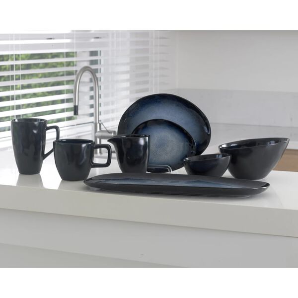 Cozy & Trendy Farfurie "Sapphire" 6 buc, oval, 20,5x17,5 cm, albastru