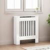 vidaXL Capac pentru radiator Alb lucios 78 x 19 x 81,5 cm
