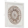 vidaXL Decorațiuni Artă 2 pcs Maro și alb 40 x 40 x 1,5 cm