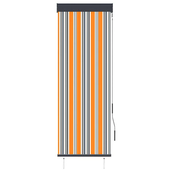 vidaXL Jaluzea tip rulou de exterior, galben și albastru, 60 x 250 cm