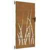 vidaXL Poartă de grădină 85x175 cm, oțel corten, design cu iarbă