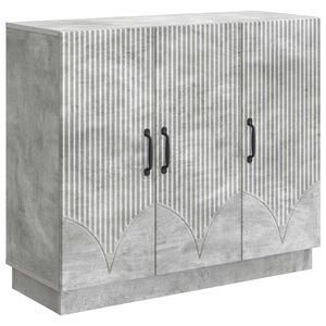 vidaXL Bufet Gri Beton 89 x 34,5 x 77 cm Lemn prelucrat