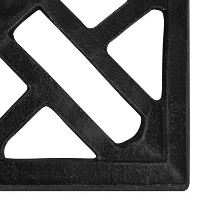 vidaXL Bază de umbrelă, negru, 44x44x31, fontă