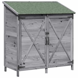 vidaXL Sălaș de grădină Gri 106 x 56 x 113,5 cm Lemn de Brad Solid