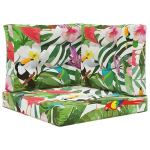 vidaXL Perna pentru canapea de exterior 3 pcs colorat Poliester