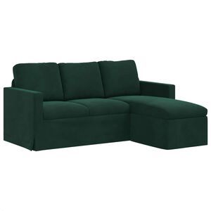 vidaXL Canapea Verde &icirc;nchis 178 x 134 x 80 cm Catifea
