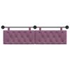 vidaXL Cap de pat suspendat Pe perete Violet 190 x 55 x 7 cm Catifea