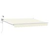 vidaXL Cort electric retractabil Crem 3 x 2 m