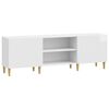 vidaXL Cabinet TV Alb foarte lucios 150 x 31 x 50 cm Lemn prelucrat