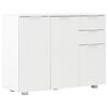 vidaXL Dulap, alb extralucios, 107x35x80,5 cm