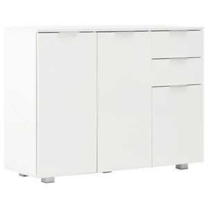 vidaXL Dulap, alb extralucios, 107x35x80,5 cm