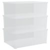 vidaXL Cutii de depozitare din plastic, 3 buc., 10 L, stivuibile