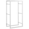 vidaXL Suport pentru lemne de foc, 50x28x94 cm, oțel inoxidabil