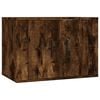 vidaXL Dulap TV montat pe perete, stejar fumuriu, 57x34,5x40 cm