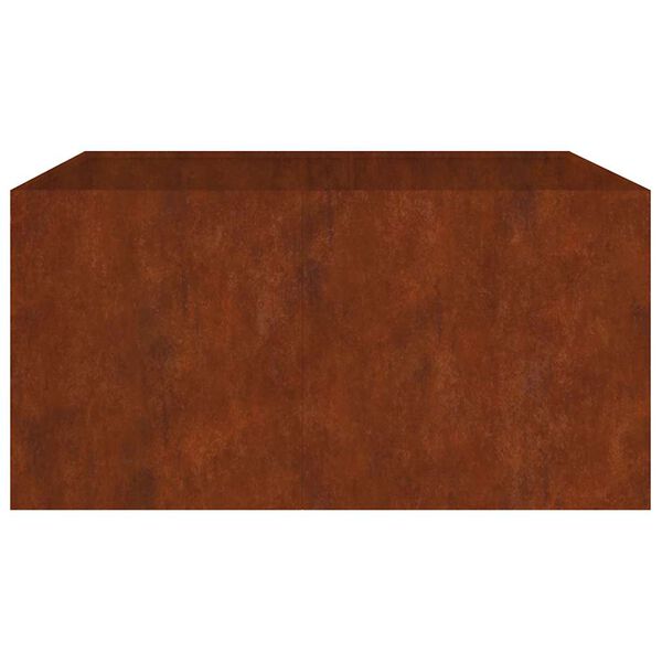 vidaXL Jardinieră, 80x80x40 cm, oțel corten