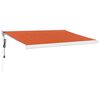 vidaXL Copertină retractabilă portocaliu/maro 3,5x2,5m textil/aluminiu