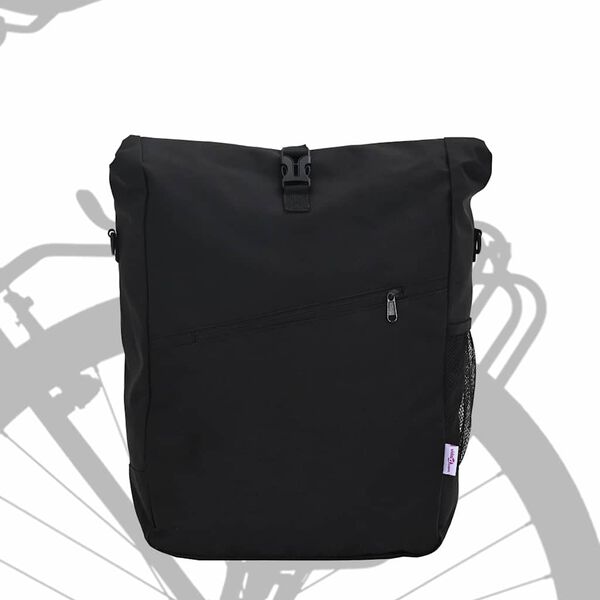 vidaXL Geantă de bicicletă Negru 33 x 16 x 60 cm Poliester