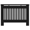 vidaXL Capac pentru radiator Stejar Negru 112 x 19 x 81,5 cm