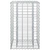 vidaXL Pat ridicat din gabion Argintiu 50 x 50 x 80 cm Oțel Galvanizat