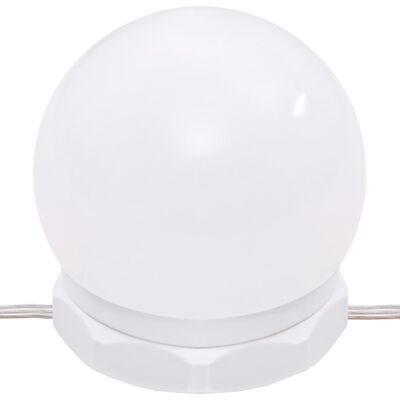 vidaXL Masă de toaletă cu LED, alb, 60x40x140 cm