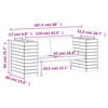 vidaXL Banchetă cu jardiniere, 167,5x60x65 cm, lemn masiv douglas