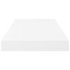 vidaXL Rafturi de perete, 4 buc., alb extralucios, 50x23x3,8 cm, MDF
