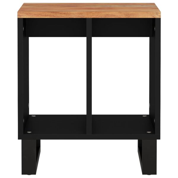 vidaXL Măsuță de cafea, 40x31x46 cm, lemn masiv acacia/lemn prelucrat