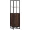 vidaXL Dulapuru stejar maro 35,5x35x139 cm lemn și metal prelucrat