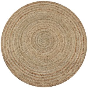 vidaXL Covor din iută &icirc;mpletită, 150 cm, rotund