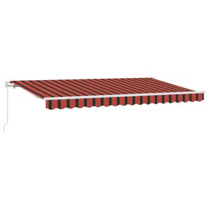 vidaXL Cortina Retractabilă Manual Portocaliu 400 x 200 cm țesătură