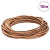 vidaXL Cord din Piele Maro &Oslash;4 mm x 10 m Piele