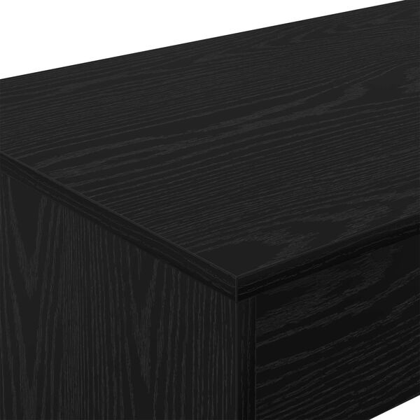 vidaXL Birou pentru pat Stejar Negru 100 x 45 x 75 cm Lemn compozit