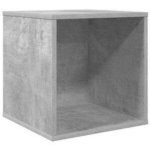 vidaXL Cutie pentru albume de vinil Gri Beton 37 x 36,5 x 38 cm