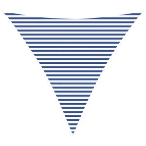 vidaXL P&acirc;nză de umbră Albastru și Alb 4,5 x 4,5 x 4,5 m