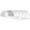 vidaXL Căsuță pentru pui Argintiu 600 x 150 x 100 cm Oțel Galvanizat